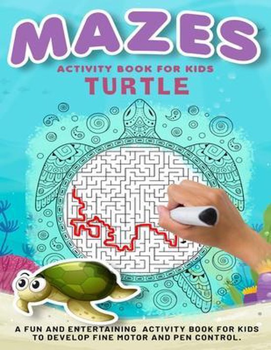 Activity Books for Kids- Turtle Mazes Activity Book For Kids
