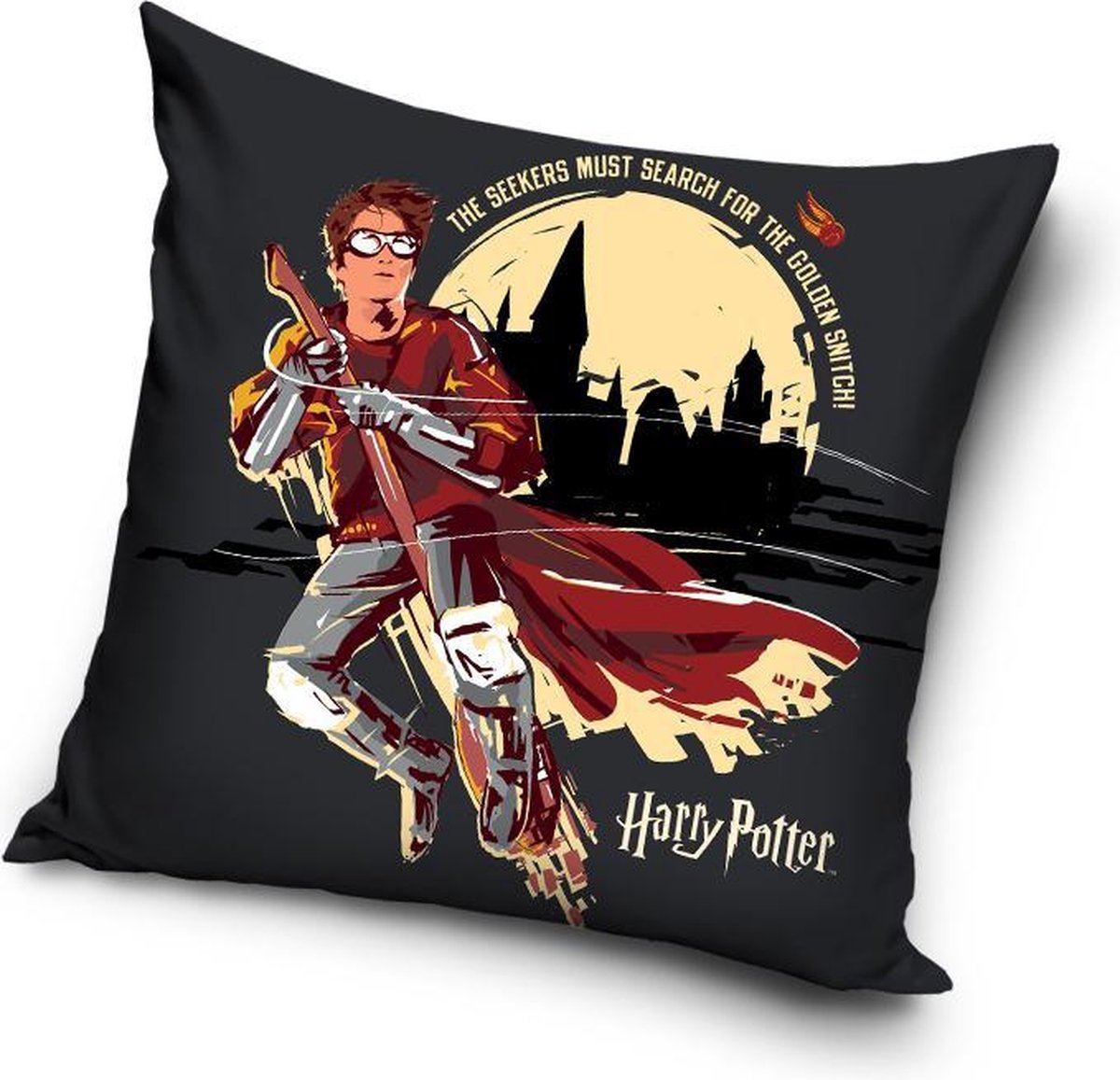 Carbotex Harry Potter - Sierkussen Kussen 40 x 40 cm inclusief vulling 100% polyester bonte kleuren