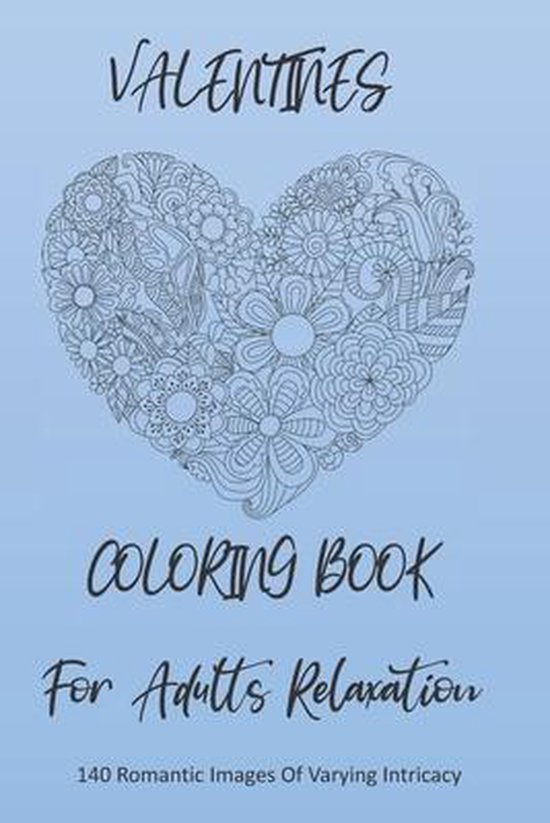 Valentines Coloring Book For Adults Relaxation - cover
