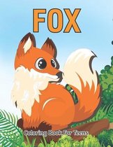 Fox Coloring Book For Teens