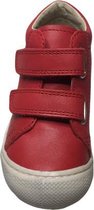Sneakers Naturino velcro en cuir uni Cocoon rouge taille 18