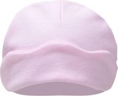Baby muts|Kleur roze effen|Maat 0-3 maanden|Bonnet bébé rose taille 0-3 mois