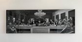 Laatste avondmaal van gangsters Epoxy/resin art 12mm dik 200x75