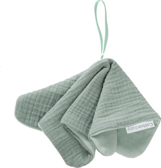 Cottonbaby speendoekje - Cottonsoft - oudgroen