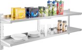 Royal Catering Wandrek - Keukenrek - Kruidenrek - 2 planken - 160 cm