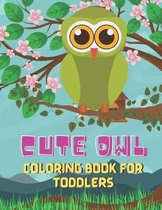 Cute owl coloring book for toddlers