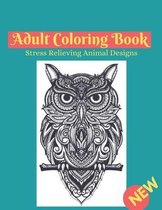 adult coloring book stress relieving animal designs