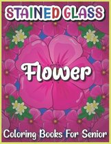 Stained Glass Flower Coloring Books for Senior