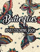 Butterflies Adult Coloring Book