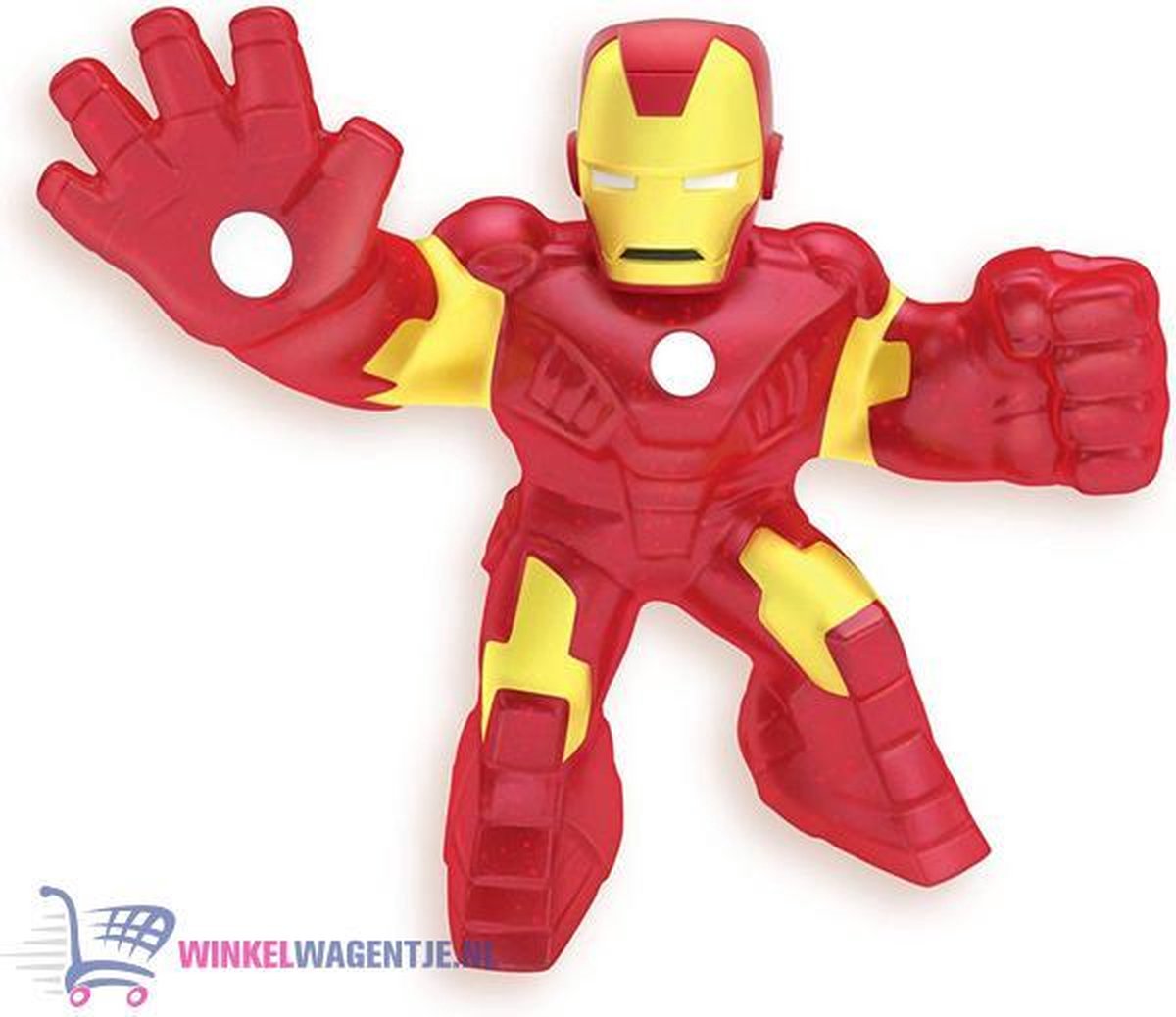 Marvel Heroes of Goo Jit Zu Iron Man Speelfiguur | Marvel Iron-Man Speelgoed Speelpop | Speelgoed voor kinderen | Squishy Stretch Twist - Marvel