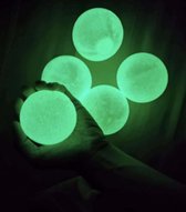 Sticky Wall Balls – Globbles – plafond Glow in the Dark – TikTok – stressbal – 4 stuks - groen - fidget toys