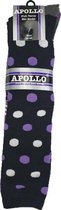 Apollo Skisokken Maat 35-42 - Paars / Zwart - 2 paar