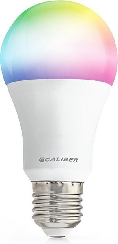 Caliber Dimbare Smart Lamp E27 - RGB LEDs - Slimme LED Lamp 850 Lumen 8 Watt Handige App (HBT-E27)