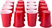 AmericanCups Red Cups - Beker - Rood - 473ml - 25 stuks