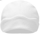 Baby muts|Kleur wit bloem|Maat 0-3 maanden|Bonnet bébé Couleur fleur blanche Taille 0-3 mois
