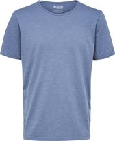 SELECTED HOMME SLHMORGAN SS O-NECK TEE W NOOS Heren T-Shirt - Maat S