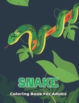 Snake Coloring Book For Adults