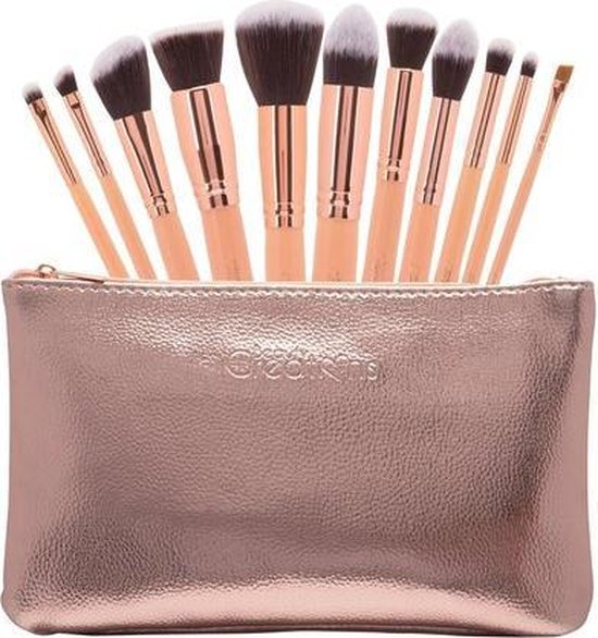 Beauty Creations Ballerina Rose Gold 12 pc Brush Set - 10BCL - Make up Kwasten Set