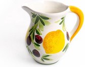 Water- wijn Kan citroen en olijf klein 16 x 17 cm | FR522 | Piccobella