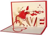 Verjaardagskaarten met envelop - liefdes cadeau - Valentijnsdag - Cadeau voor haar / hem - Wenskaarten verjaardag - I love you - 3D pop up kaarten taart - moederdag - cadeau - verjaardagskaart