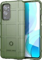 OnePlus 9 Pro hoesje, Rugged Shield TPU Gelcase, Groen | GSM Hoesje / Telefoonhoesje Geschikt Voor: OnePlus 9 Pro