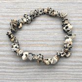 Wellness-House | Zen Armband Wild Dalmatiër Jaspis | Natuurstenen Armband | Jaspis | Zen | 18 cm