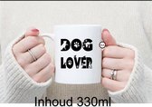 Bedrukte Beker Dog Lover  - Koffie - Hond - Dier  Thee -Verjaardag - Mok - Geschenk - Honden - Vaderdag - Moederdag - Gepersonaliseerde - Cadeau - Spreuken -Spreuk - Quote -Tekst -