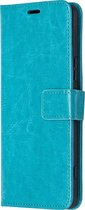 Mobigear Telefoonhoesje geschikt voor Sony Xperia 1 II Hoesje | Mobigear Wallet Bookcase Portemonnee | Pasjeshouder voor 3 Pasjes | Telefoonhoesje voor Pinpas / OV Kaart / Rijbewijs - Blauw