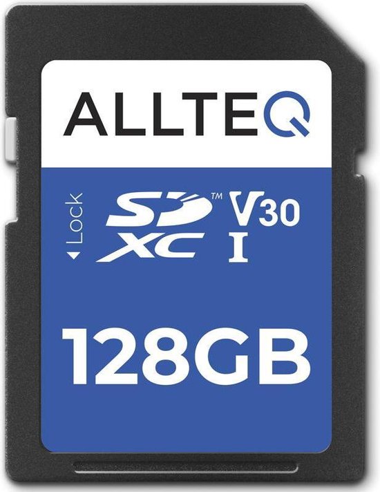 Zeebrasem Golven sterk SD Kaart 128 GB - Geheugenkaart - SDXC - U3 - UHS-I - V30 - Allteq | bol.com