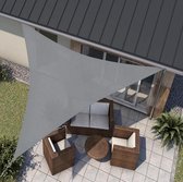 Waterdoorlatend Schaduwdoek - Zonnedoek - Zonnezeil - Tuin Zonnescherm - UV Bescherming & Weerbestendig - 90 Graden - Driehoek Ongelijk - 4x5x6,8 m Meter - 100% HDPE - Grijs