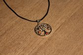 Wellness-House | Satijnen Koordketting Chakra Tree of Life | Tree of Life | Levensboom | Chakras | Chakra Ketting | Zen | Uniek