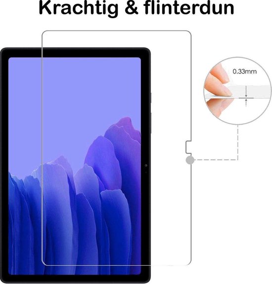 Tablet Screenprotector - Geschikt voor Samsung Galaxy Tab A7 (2020) - Screen Protector Beschermglas