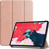 Voor iPad Pro 11 inch 2020 Custer Texture Smart PU lederen tas met slaap / waakfunctie en drievoudige houder (rosÃ©goud)
