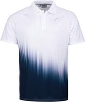 HEAD Perf Polo II Shirt Heren Tennisshirt Wit Blauw - Maat M