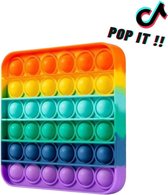 Pop it - Fidget Toys - Fidget - Vierkant - Regenboog