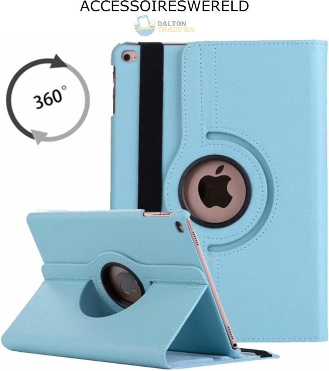 Apple iPad 9.7 (2017/2018) Bookcase - 360 graden draaibare hoes - Lichtblauw