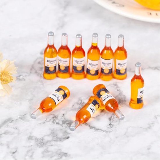 Juland 24 stuks mini hars wijnflessen miniatuur bierflessen poppenhuis