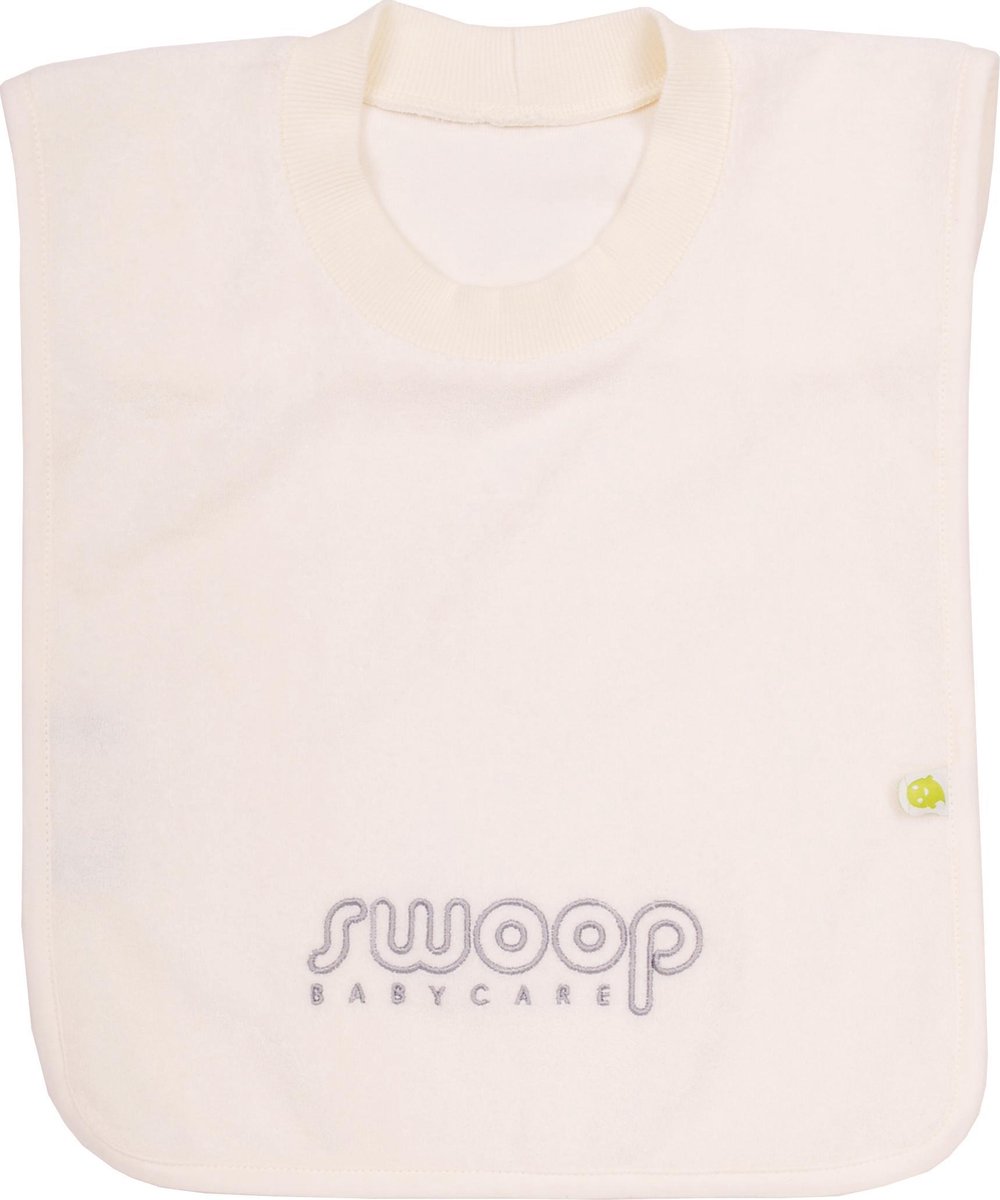Goedkoopste Swoop - slabbetje - badstof - 30x40 cm - wit