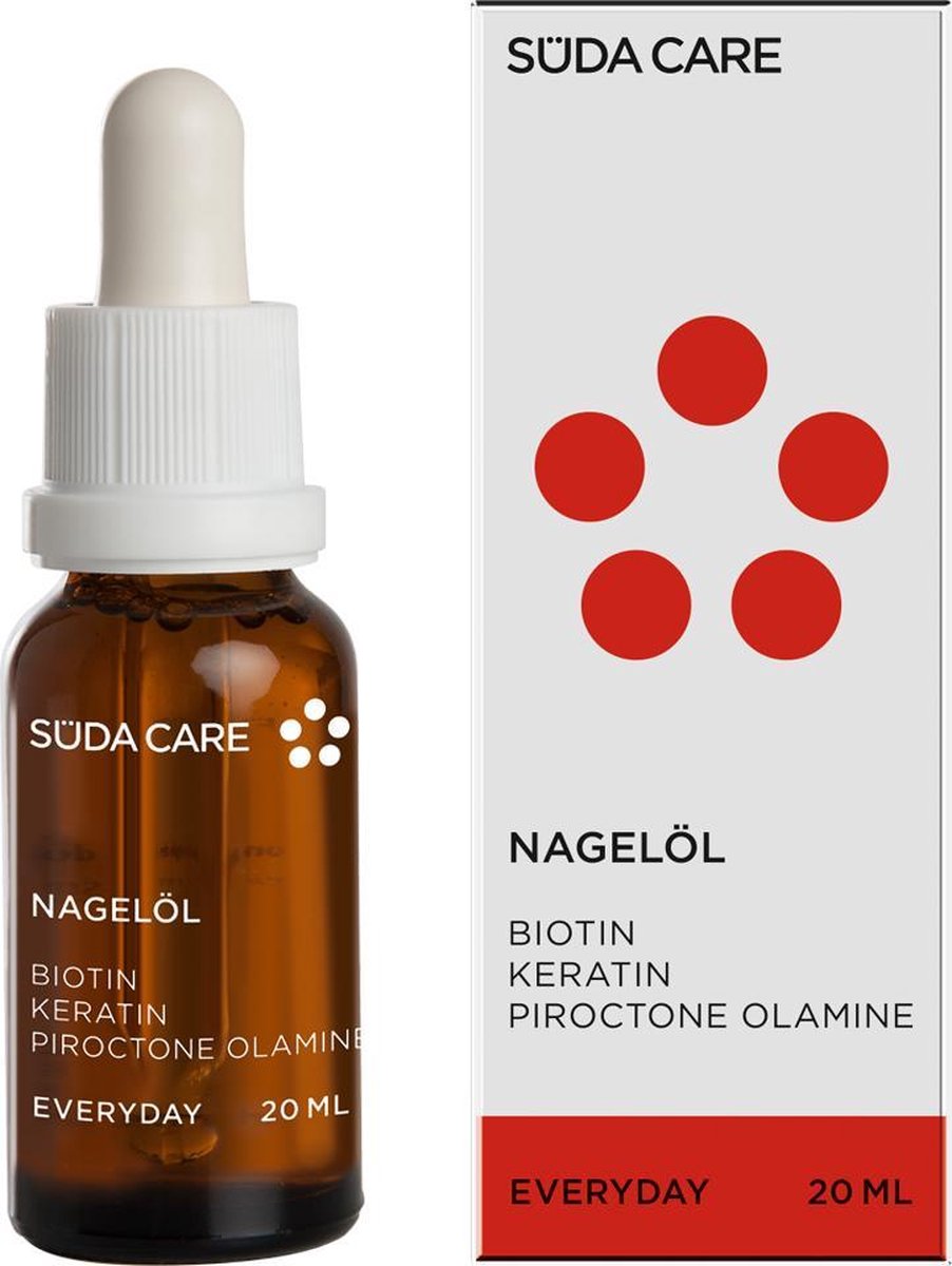 SÜDA CARE EVERYDAY Nagelolie flesje - Nagelriemolie met biotin en keratin - behandeling voor beschadigde nagels - 20 ml