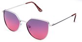 IZZLE Zonnebril Dames PZ20-079 - Polariserend - UV400 - Bruin met zilver montuur/Gekleurd glas