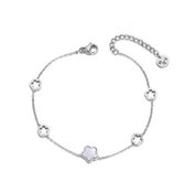 Armband Dames- Vrouw- Bloem- Zilver- Stainless Steel- LiLaLove