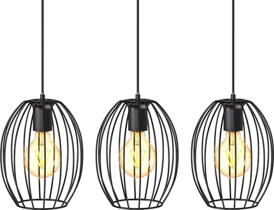 B.K.Licht - Suspension - lampe pendante - fil métallique - lampes pendantes  - salle à... | bol