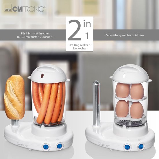 Clatronic HDM 3420 - Hotdog maker - Eierkoker — afbeelding 2
