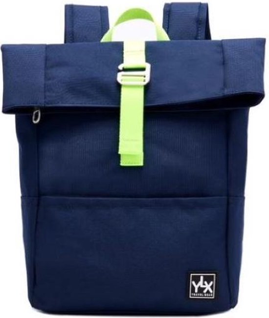 Foto: Ylx original rugzak voor kinderen marine blauw gemaakt van gerecyclede plastic flessen eco vriendelijk rugzak schooltas meisje jongen basisschool