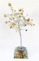Edelsteenboom met Groen Aventurijn & Gouden Kwarts 100 Edelstenen