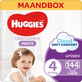 Bol.com Huggies Luierbroekjes - maat 4 (9 tot 14 kg) - Ultra Comfort - unisex - 144 stuks - Maandbox aanbieding
