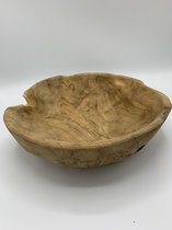 Decoratie schaal - hout - 29 cm