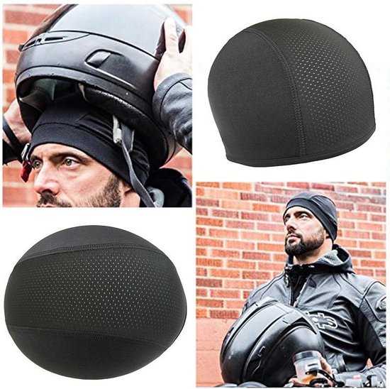 Haarnetje voor Helm - Motor Accessoires - Haarkapje voor Motorhelm & Scooterhelm - Zwart - Ademend & Ventilerend