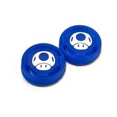 Thumb Grips | Thumb Sticks | Gaming Thumbsticks | Geschikt voor Nintendo Switch & Lite | 1 Set = 2 Thumbgrips | Paddenstoel | Blauw