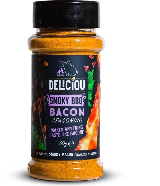 Deliciou Smoky BBQ Bacon Seasoning Kruiden 60 gram bol